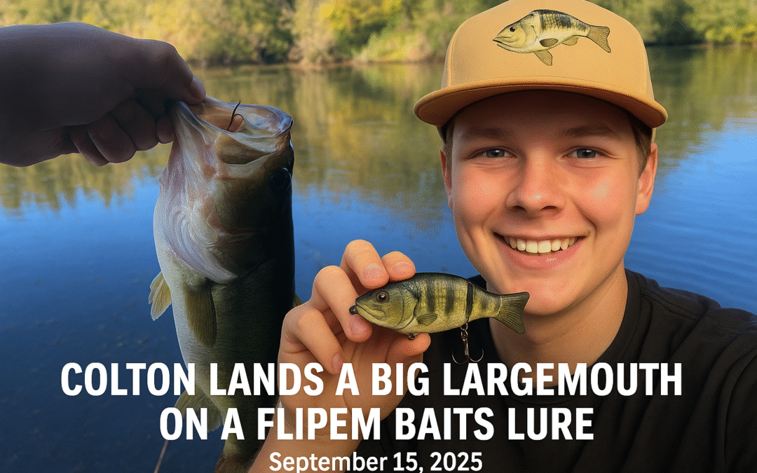 Colton Lands a Big Largemouth on a FlipEm Baits Lure